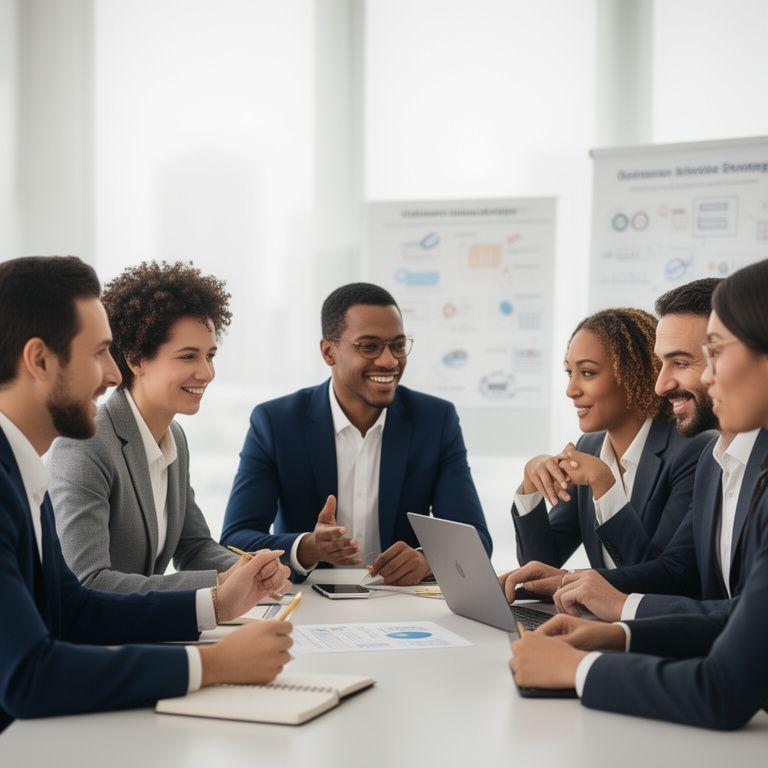 Team di consulenza e manager che collaborano sul cambiamento digitale